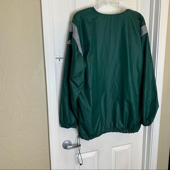 Adidas Pullover Windbreaker Lightweight Jacket Green Size 2XL - Picture 6 of 10